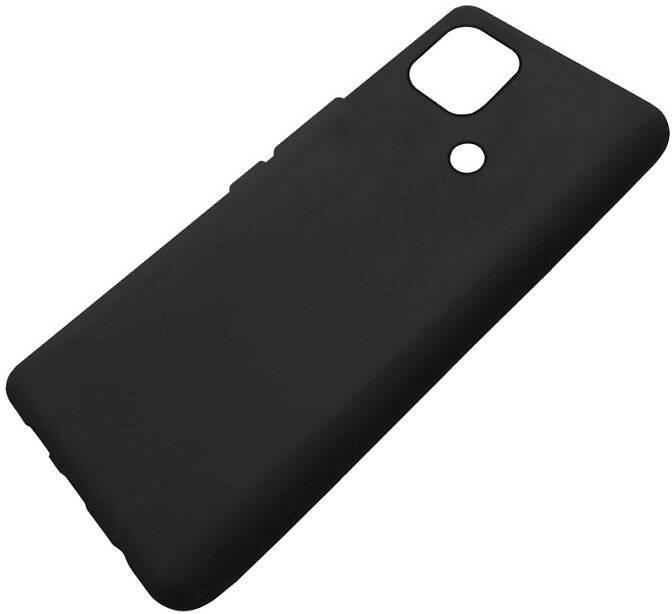 Чехол защитный TPU LuxCase для Xiaomi Redmi 10C, Чёрный, 1,1 мм - фото №6