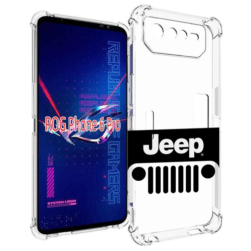 Чехол MyPads jeep-джип-3 мужской для Asus ROG Phone 6 Pro задняя-панель-накладка-бампер чехол mypads peugeot пежо 3 мужской для asus rog phone 6 pro задняя панель накладка бампер