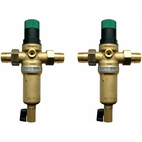 предфильтр honeywell fk06 3 4aa Honeywell Фильтр с регулятором / Resideo Braukmann FK06-1/2AAM+FK06-1/2AAM, комплект латунный