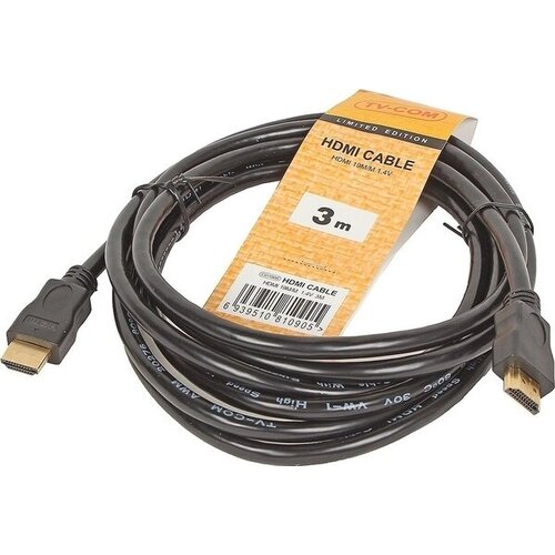 Кабель цифровой Hdmi19m to Hdmi19m, V1.4, 3m, Tv-com (CG501N-3M) CC-HDMIL-10