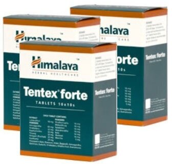 Порошок растений Тентекс Форте (Tentex Forte) для мужского здоровья афродизиак при нарушениях эрекции 2х100 таб.