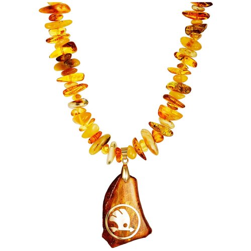 фото Amberholl подвеска-брелок из янтаря для автомобиля «шкода»