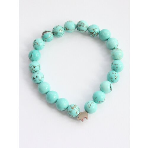 фото Браслет из натурального камня. бирюза. слоник pechinoga design