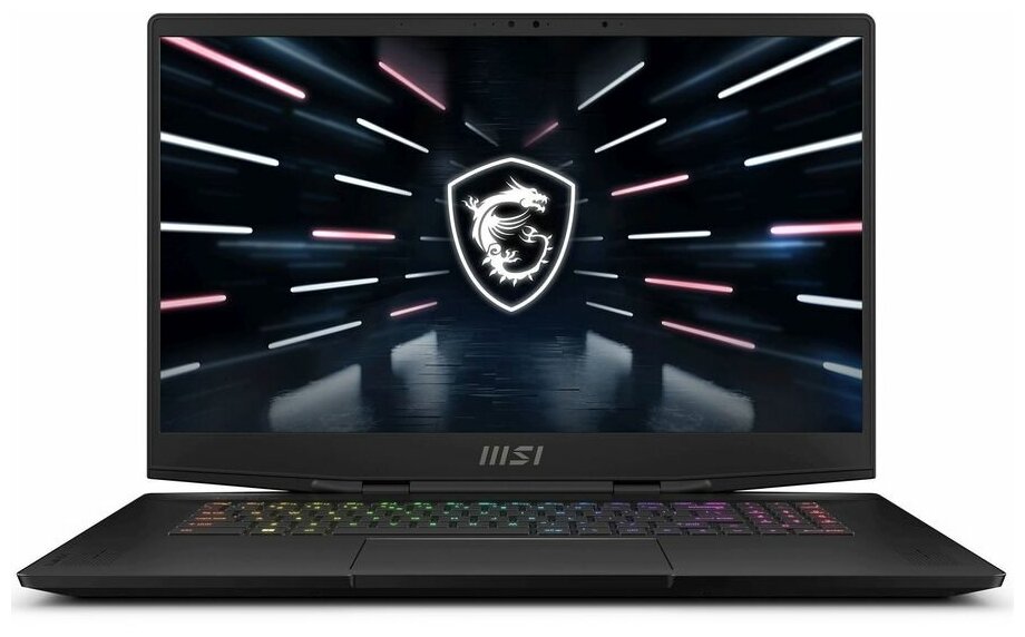 MSI 17.3" Ноутбук MSI GS77 Stealth 12UHS-030RU (3840x2160, Intel Core i9-12900H, RAM 64 ГБ, SSD 2 ТБ, GeForce GTX 3080Ti, Win11 Home), 9s7-17p112-030