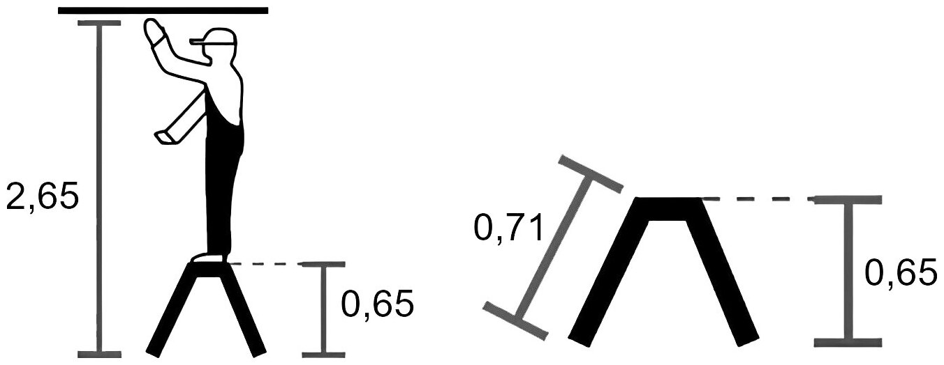 KRAUSE Складная подставка TREPPO 2x3 ступ 126030 - фотография № 10