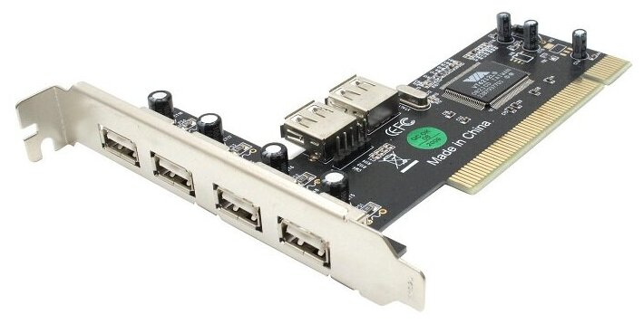 Б/у контроллер PCI 6xUSB 2.0 VIA VT6212L