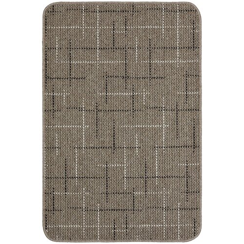 Коврик Taylor 67x100 см полипропилен цвет мокко/чёрный