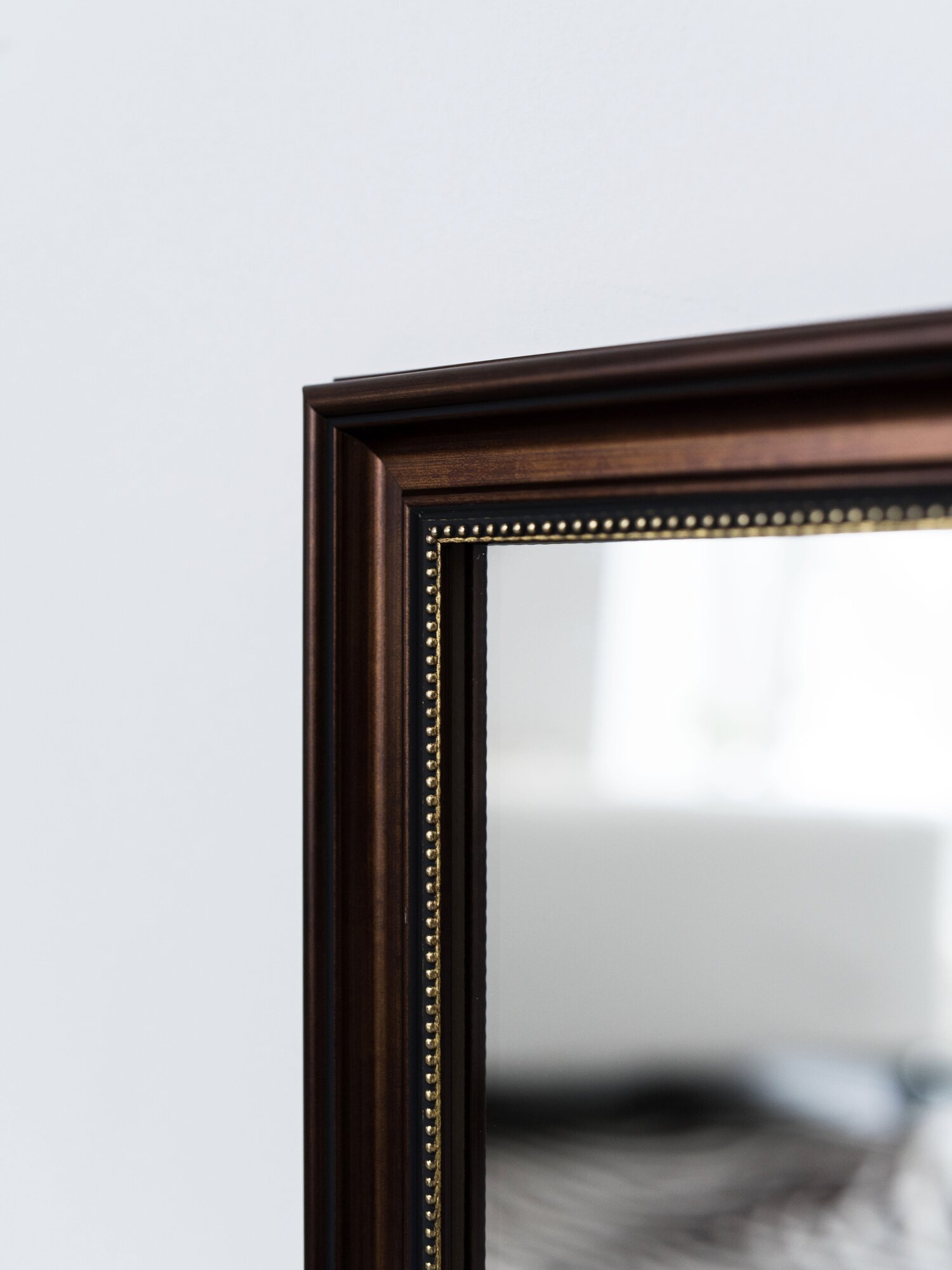 Зеркало декоративное настенное Salendo 50x90, коричневый - фотография № 5