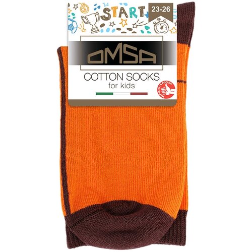 фото Носки omsa размер 23-26, оранжевый, розовый