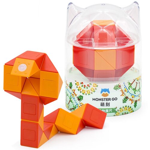 Змейка рубика GAN Monster Go Twist Magic Snake 24 blocks оранжевая