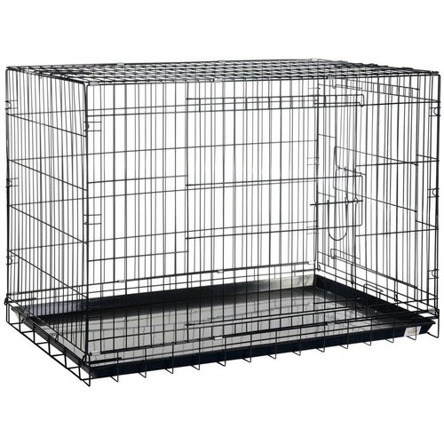 Клетка для собак Kredo 044C, черный, эмаль 107*70*77 см