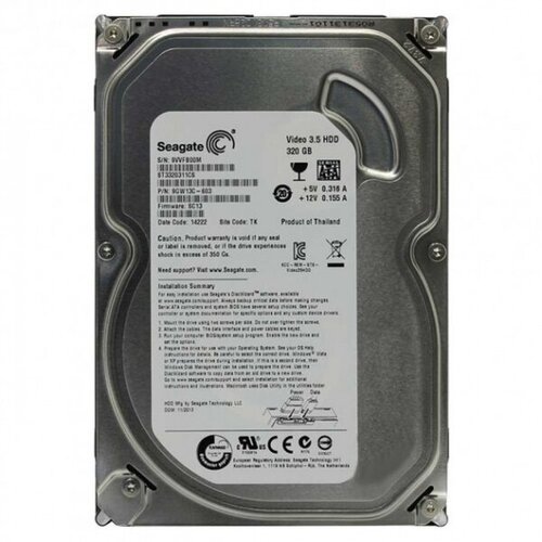 Жесткий диск Seagate 9GW13C-075 320Gb 5900 SATAII 35 HDD 627500₽