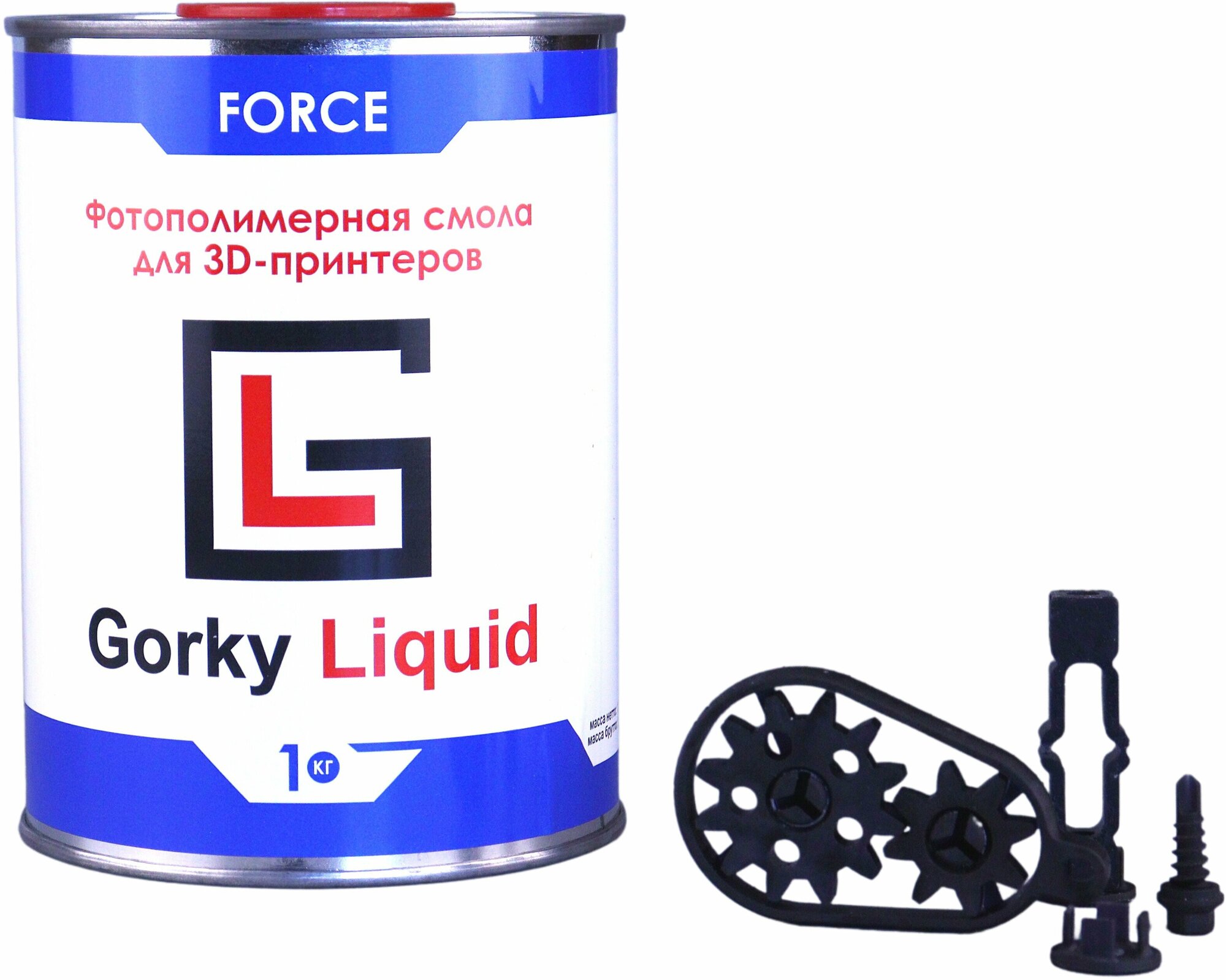 Фотополимерная смола Gorky Liquid Force Чёрный (1000 гр)