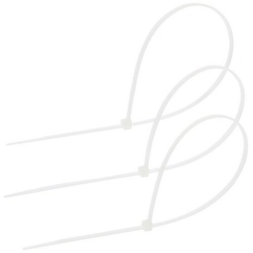 Хомут нейлоновый пластик 36х300 мм белые в упаковке 100 шт 377₽