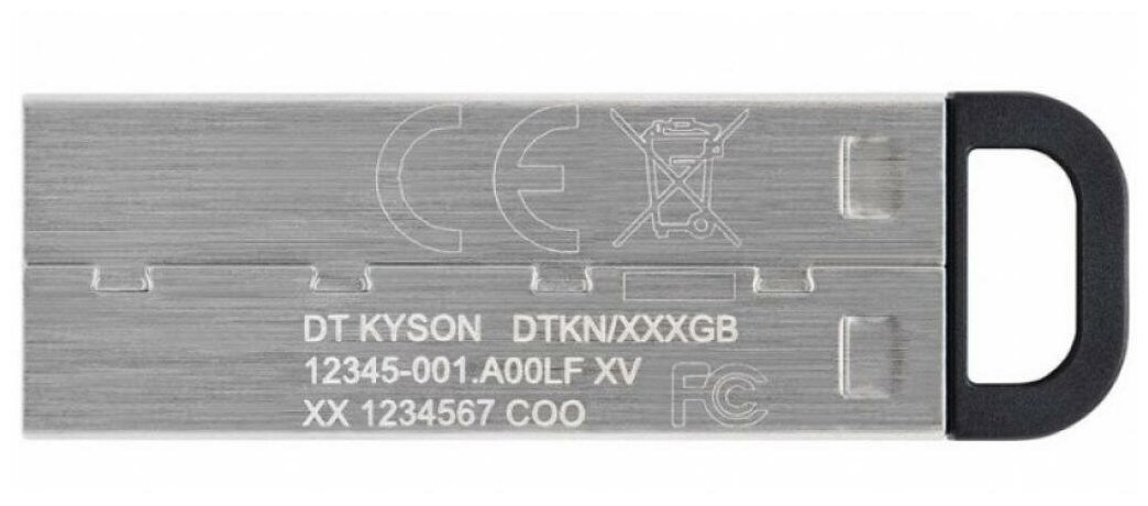Флешка Kingston DataTraveler Kyson 128 ГБ, 1 шт., серебристый - фото №3
