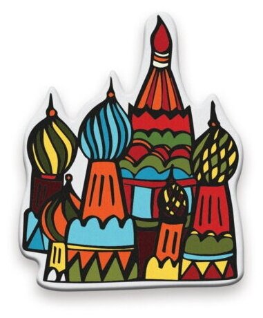Значок деревянный Морда довольна Moscow Kremlin