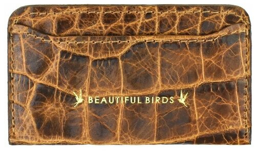 Визитница Beautiful Birds, коричневый