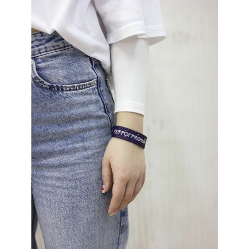 Браслет-нить LAPS, 1 шт., размер 18 см, размер one size, синий/черный