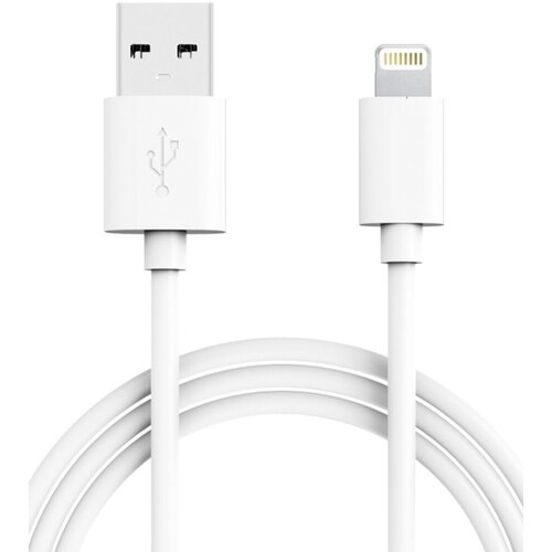 MediaGadget USB-кабель USB-Lightning 2A MGSNL001MWTST для iPhone, iPad 1м. White