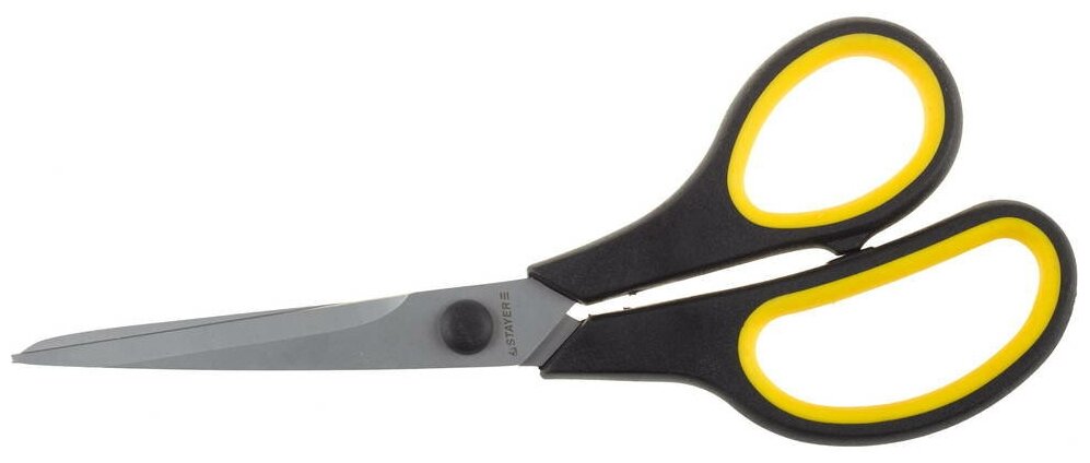 Хозяйственные ножницы STAYER 195 мм изогнутые двухкомпонентные ручки (40466-19)