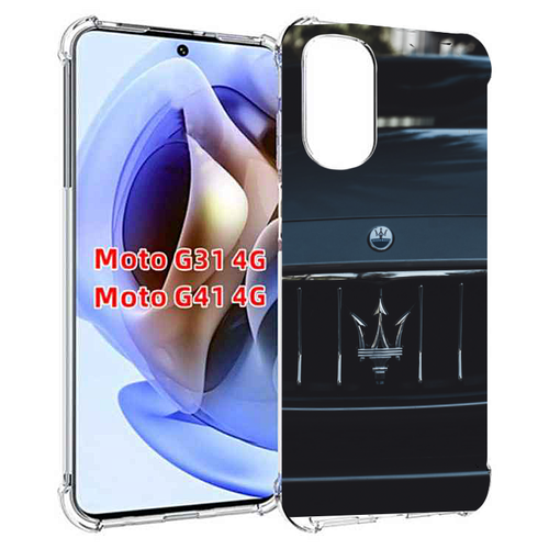 Чехол MyPads мазерати maserati 2 для Motorola Moto G31 4G / G41 4G задняя-панель-накладка-бампер