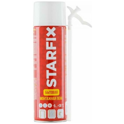 Пена монтажная бытовая всесезонная STARFIX Straw Foam 500мл SM-66248-1 728₽