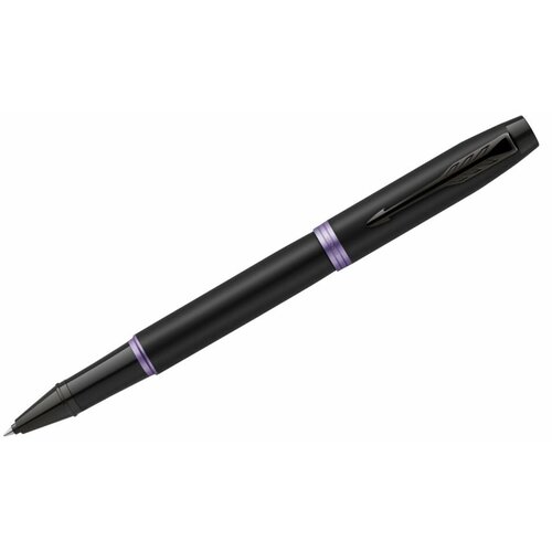 ручка перьевая parker im professionals amethyst purple bt синяя 0 8мм подарочная упаковка Ручка-роллер Parker IM Professionals Amethyst Purple BT черная, 0,8мм, подарочная упаковка