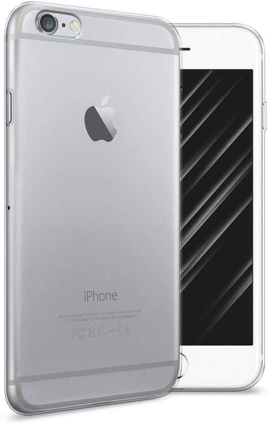 Силиконовый чехол на Apple iPhone 6S / Айфон 6S, прозрачный