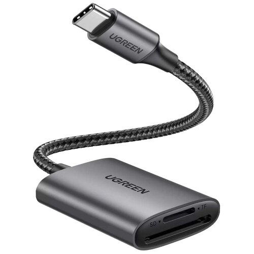 Карт-ридер Ugreen CM401 USB-C to SD/TF Grey 80888