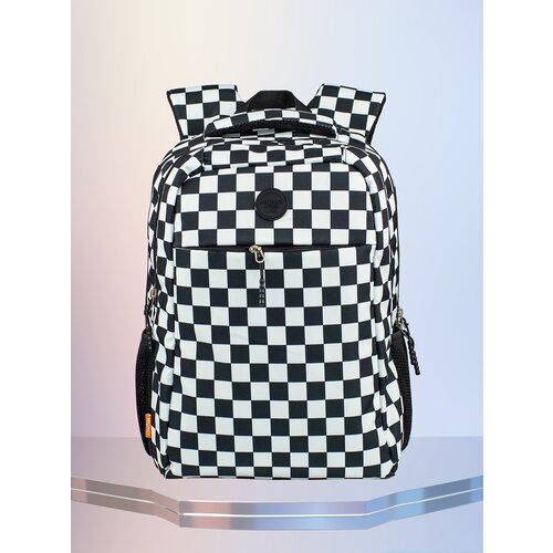 Рюкзак в клеточку, школьный, городской, повседневный