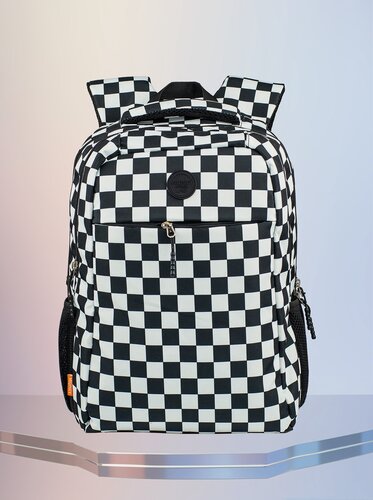 Изображение товара Рюкзак в клеточку, школьный, городской, повседневный. Грудная стяжка, мягкие лямки