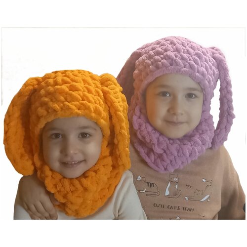 фото Шапка , размер 3 года - 8 лет, оранжевый не определен