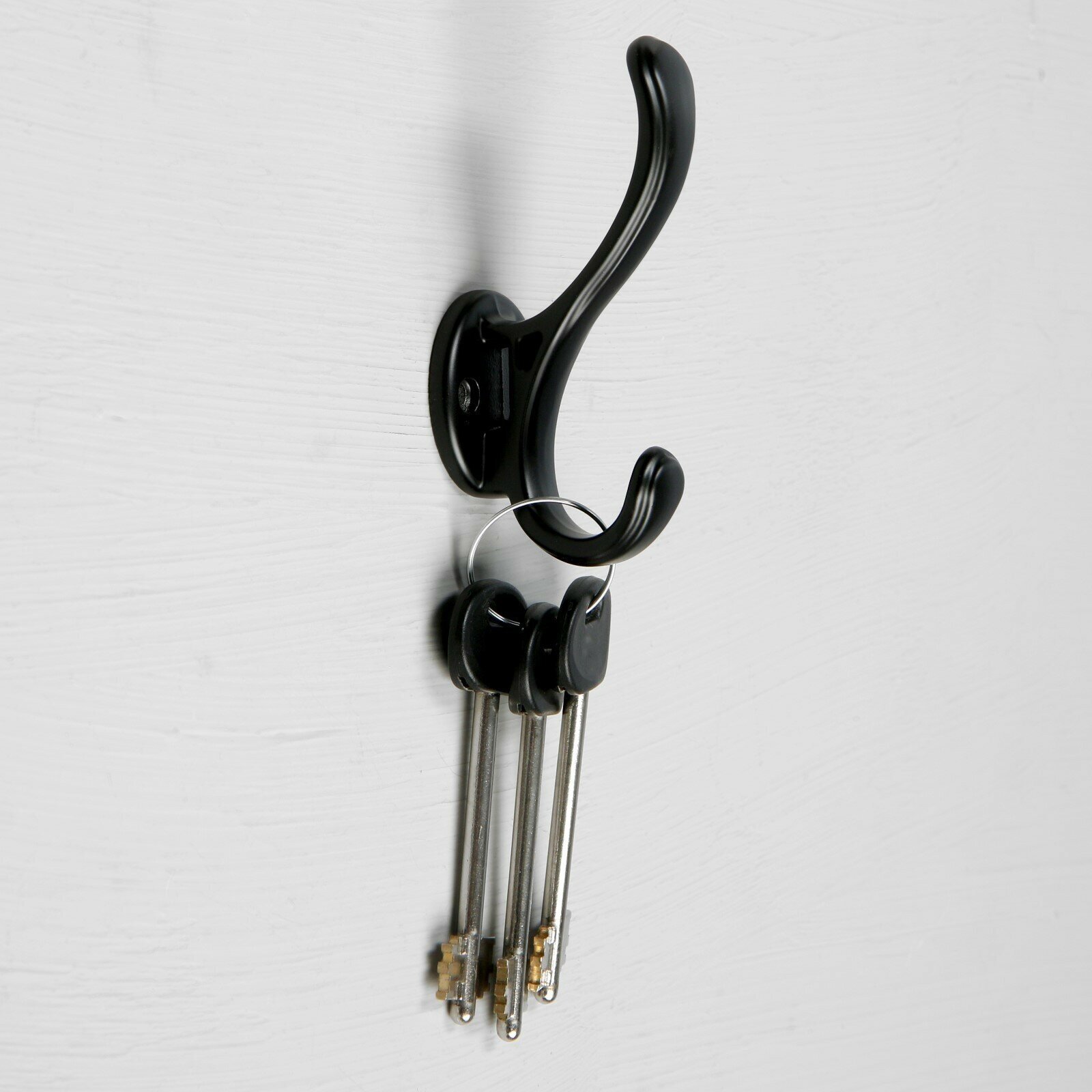 Крючок мебельный CAPPIO WAVE , двухрожковый, цвет черный ТероПром 7599953 - фотография № 4
