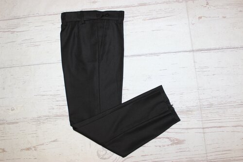 Школьные брюки для мальчика, черные, размер 152