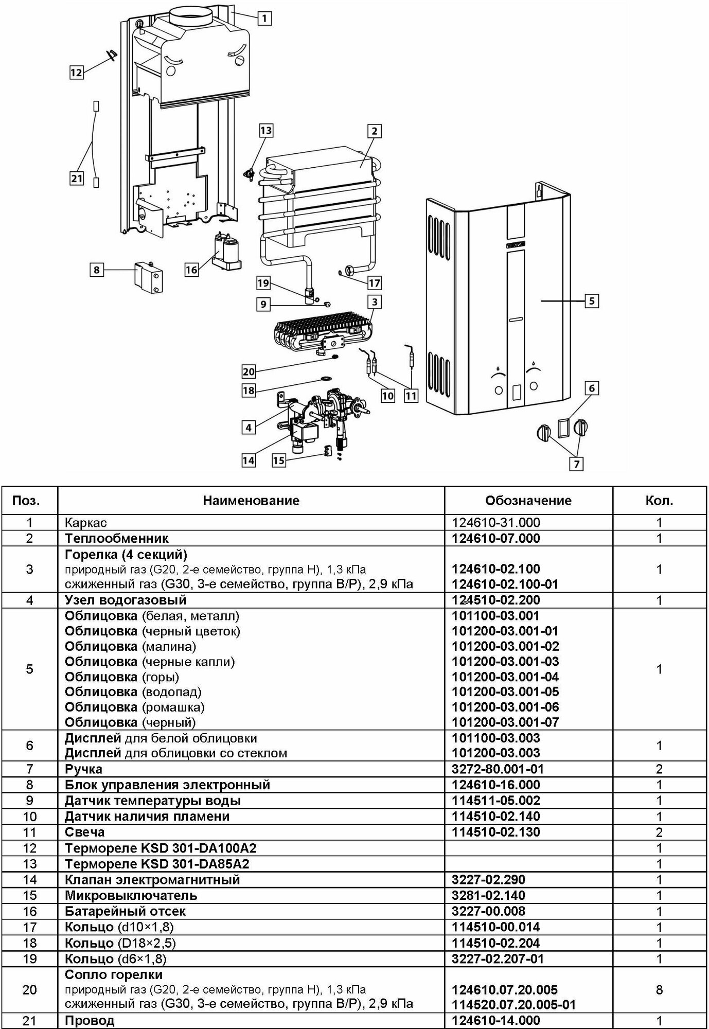 Газовая колонка VEKTOR 10 Малина - фотография № 4