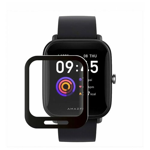 умные часы amazfit bip u pro a2008 black Защитная пленка AG-Ceramics для Amazfit Bip U / Bip U Pro (полное покрытие) черный