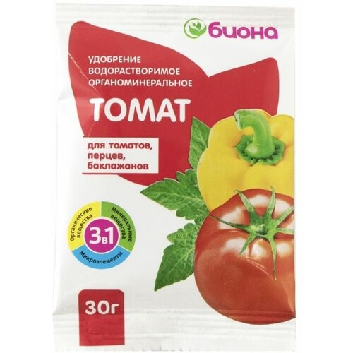 Удобрение для томатов, перцев и баклажанов. Биона, 30г. - 3 шт