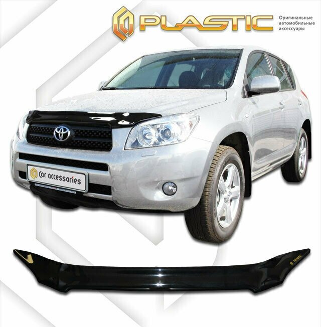 Дефлектор капота для Toyota Rav4 2006-2008 Classic черный