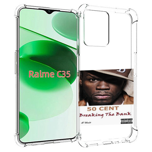 Чехол MyPads 50 Cent - Breaking The Bank для Realme C35 / Narzo 50A Prime задняя-панель-накладка-бампер чехол mypads 50 cent straight outta the hood iii для realme c35 narzo 50a prime задняя панель накладка бампер