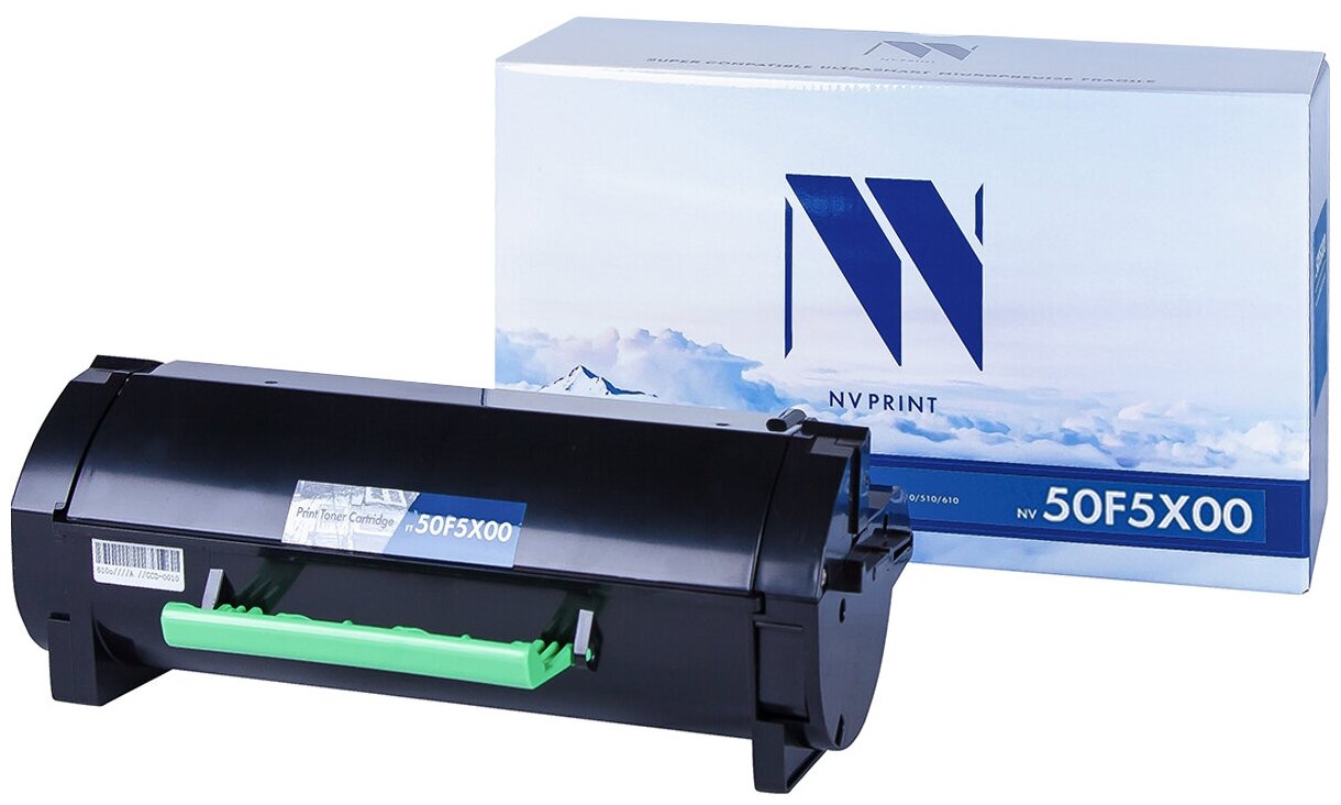 Лазерный картридж NV Print NV-50F5X00 для Lexmark MS410d, MS410dn, MS415dn, MS510dn, MS610de, MS610dn (совместимый, чёрный, 10000 стр.)