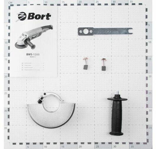 Машина шлифовальная угловая Bort BWS-1200 - фотография № 8