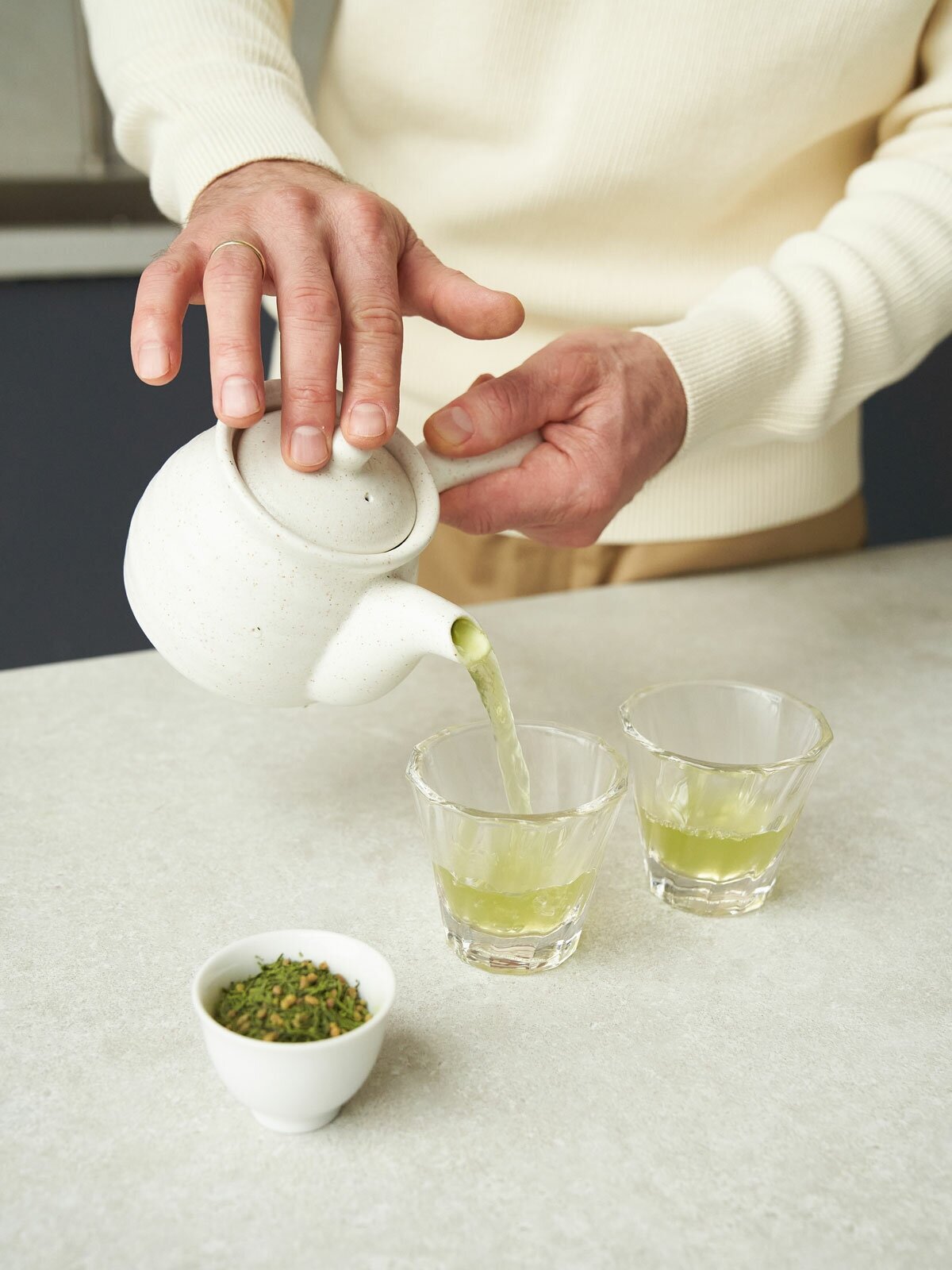 Японский зелёный чай генмайча, ORIGAMI TEA, 50 г зеленый чай сенча с добавлением матча, чай зеленый рассыпной, чай матча, маття чай, чай зеленый листовой. зелёный с матча.