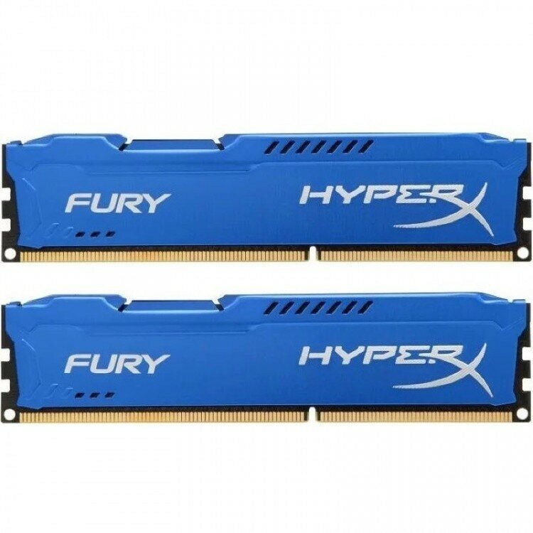 Модуль памяти KINGSTON HyperX FURY Blue Series DDR3 - 2x 4Гб 1600, DIMM, Ret - фото №13