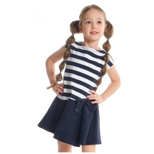 Платье для девочек Mini Maxi, модель 1312, цвет синий, размер 98