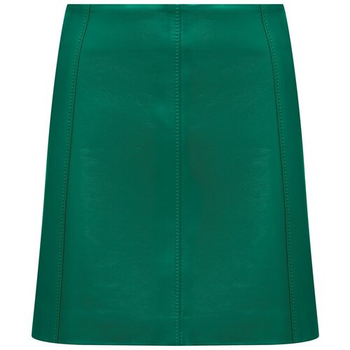 Юбка, мини, подкладка, размер XS, зеленый