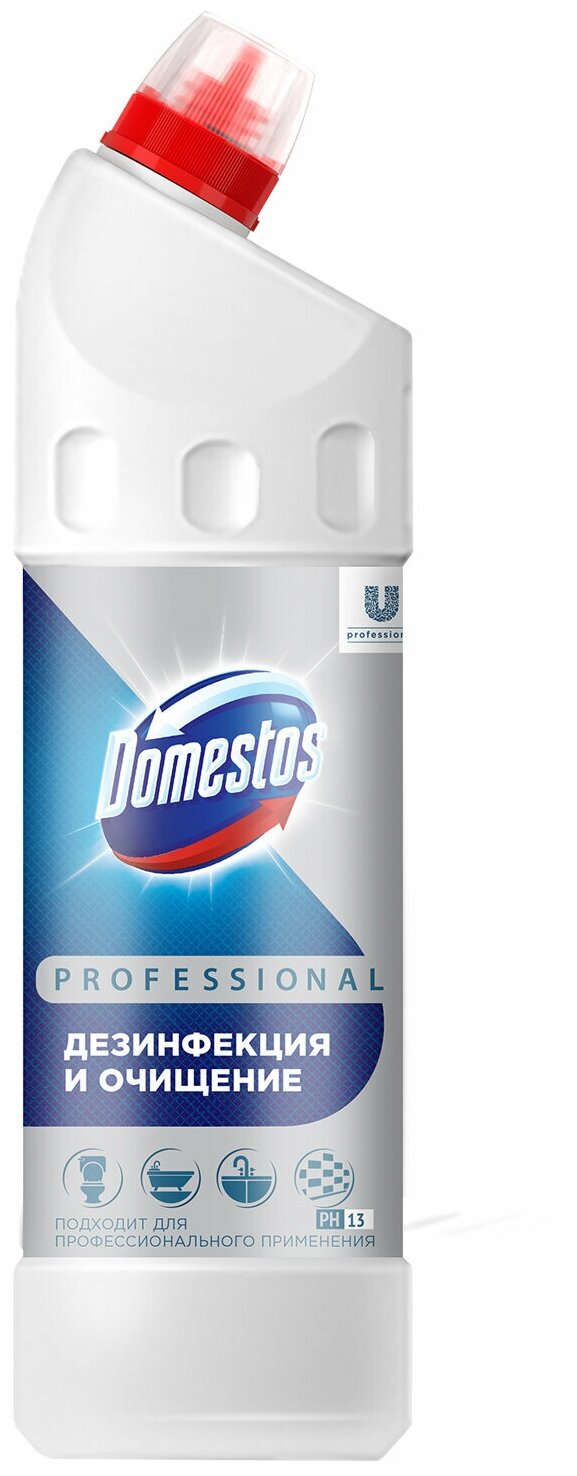 Чистящее средство 1 л DOMESTOS PROFESSIONAL универсальное дезинфицирующее отбеливающий эффект