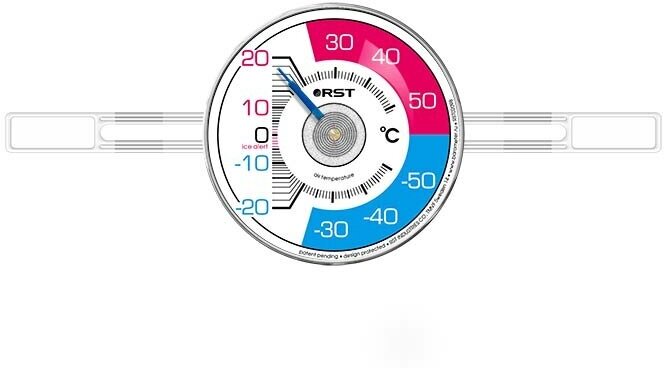 Термометр оконный биметаллический на липучках RST 02098