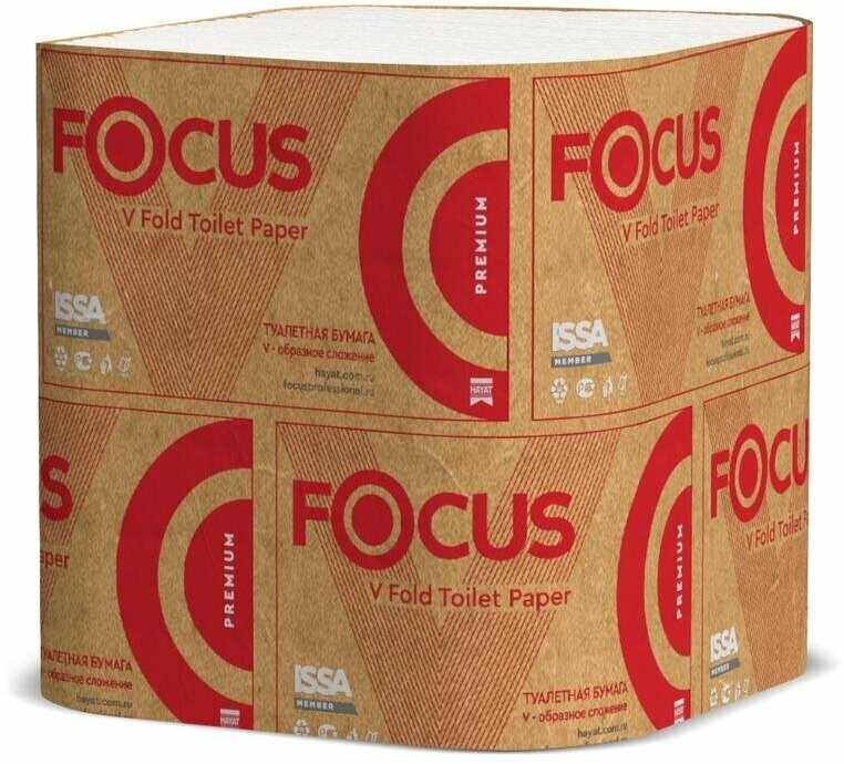 Полотенца бумажные Focus Extra 2-хслойная 200лист. белый (упак.:20шт) (5048672) - фото №5