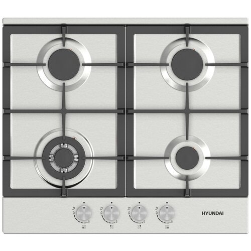 Газовая варочная поверхность Hyundai HHG 6434 IX нержавеющая сталь 12990₽