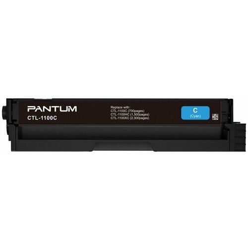 Картридж лазерный PANTUM (CTL-1100C) CP1100/CM1100, голубой, оригинальный, ресурс 700 страниц картридж pantum ctl 1100c